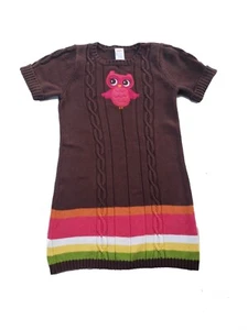 Gymboree Girls Dress Size 7 Sweater Vintage Owl - Picture 1 of 5