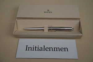 ROLEX PEN Platinum finish + box ballpoint 100% ORIGINAL & NEW RARE wave WAVES - Imagen 1 de 9