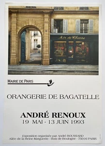 Andre Renoux, Orangerie de Bagatelle, 1993, 18” x 25” Vintage Poster - Picture 1 of 4