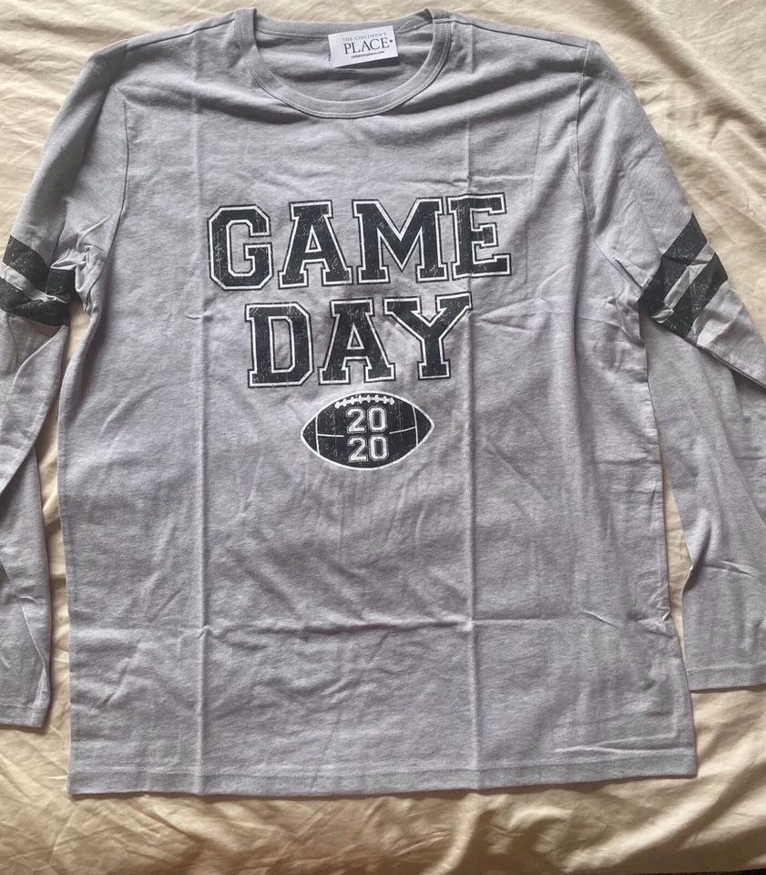 Camisa Manga Larga Fútbol Día del Juego Gris Grande Foto 1 de 1
