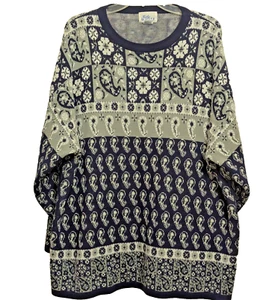 Suéter De Colección Acrílico Unisex Años 80 Gris Azul Marino Blanco Tejido Hombros Caídos 3X Corea - Imagen 1 de 6