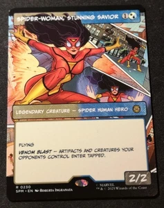 Spider-Woman, Stunning Savior - Borderless - SPM - MTG - EN - NM - 0230 - Picture 1 of 1