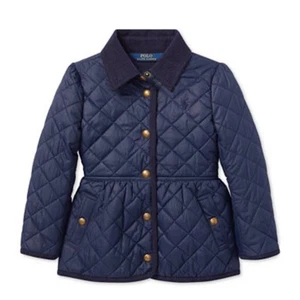 Polo Ralph Lauren Little Girls Quilted Barn Jacket Size 5 - Picture 1 of 6