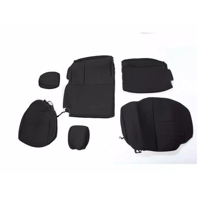 Cubierta de asiento de segunda fila de neopreno negro Rugged Ridge para 11-18 Wrangler JK 4 puertas Foto 1 de 4