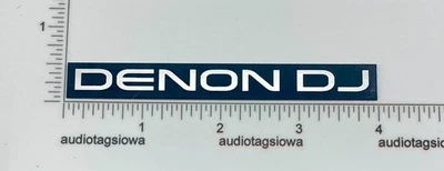Denon DJ Insignia Etiqueta Incisión Plata Acrílico Hecho a Medida Autoadhesivo Foto 1 de 4