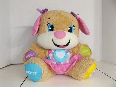 Fisher Price Laugh & Learn Smart Stages Sis Cachorro Peluche Bronceado Luces Sonido Canto Foto 1 de 4