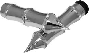 Accutronix Tribal Grips Chrome Throttle By Wire #GR101-LC Harley Davidson - Picture 1 of 1