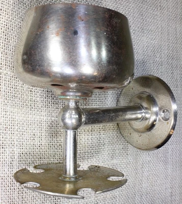 Antiguo vaso 5 porta cepillo de dientes 1920’s baño níquel latón deslustre vintage Foto 1 de 4