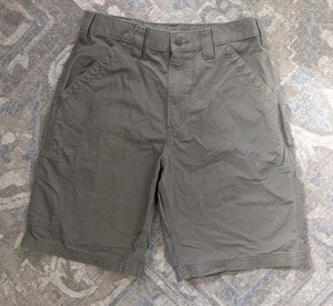 Pantalones Cortos Carhartt Para Hombre 30" Chino Calce Relajado Ropa de Trabajo Carpintero 100% Algodón Verde - Imagen 1 de 8