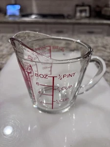 Anchor Hocking - 8 oz Measuring Cup No Callouts Perfect Condition 3689 - Picture 1 of 4