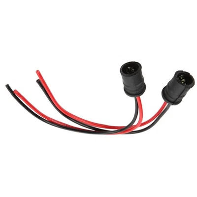 Ծ2pcs Bulb Base 12V 30A Black Soft T10 2 LED Light Bulb Sockets With Wire Fo - Image 1 of 4