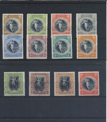 JUEGO DE DOCE VICTORIAS BARBADOS 1920-21 COMO NUEVO SG 201/212 CAT £160 Foto 1 de 2