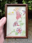 Lovely Vintage Framed Watercolour Painting Fairies Fairy