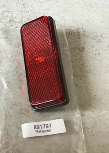 Motorcycle Quad Bike - Red Rear Reflector - Rectangular 85 x 30mm Bolt ON - Jam! - Picture 1 of 3