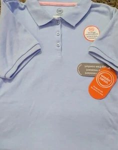 Wonder Nation Girl Short Sleeve School Uniform Polo Shirt 14-16 (Girls XL) - Picture 1 of 1