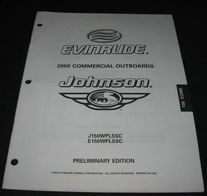 Parts Catalog Outboard Marine Evinrude Johnson 150 COMM Models Ausgabe 2000! - Imagen 1 de 1