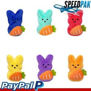Easter Bunny Plush Toy Cute Carrot Peep Bunny Doll for Kids Children (Blue)