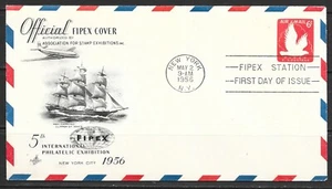 1956 USA first day cover for Fipex with 6c printed stamp postmarked 2 May 1956 - Picture 1 of 2