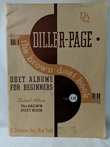 Diller-Seite Das braune Duett Buch Duett 1924 Klaviergebunden Noten FÜR ANFÄNGER - Bild 1 von 3