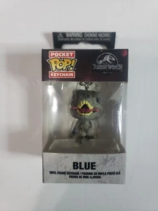 2018 Funko Pop Keychain Jurassic World 2 Blue Velociraptor Dinosaur Vinyl Figure - Picture 1 of 4