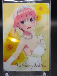 Nakano Ichika Movie The Quintessential Quintuplets Wafer Card No.01 Bandai C105 - Picture 1 of 10