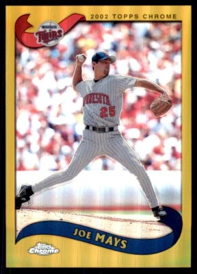 Tarjetas de béisbol 2002 Topps Chrome Refractors Joe Mays #459 Foto 1 de 2
