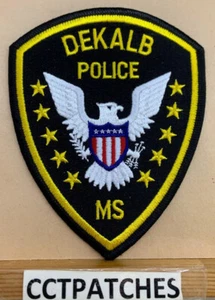 DEKALB, MISSISSIPPI POLICE SHOULDER PATCH MS - Picture 1 of 2