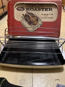 Vintage 1950s Foley Mfg Co USA Teflon® Finished Non-Stick Roaster #225 In Box - Picture 1 of 14