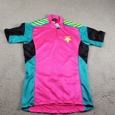 Descente Cycling Set Jersey & Shorts Large Hot Pink Blue High Performance NWT