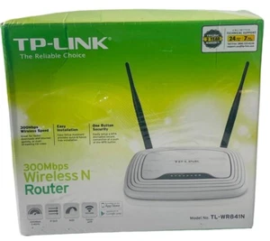 Wireless WiFi Router AP/Range Extender/WISP Mode TP-Link TL-WR841N 300Mbps - Picture 1 of 9