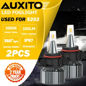 5202 LED Fog Light Lamp Bulbs for GMC Sierra 1500 2500 3500 HD 2008-2016 3000K - Picture 1 of 12