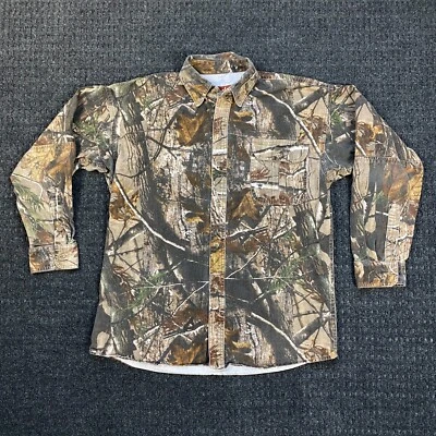 Vintage Gamehide RealTree Camo Button Up Shirt M Hunting Outdoors Long Sleeve - Image 1 of 4