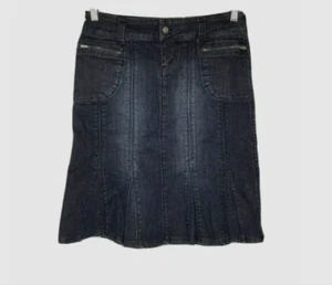 Cache Denim Jean Skirt 2 - Picture 1 of 4