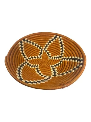 Vintage 12" Nyota Sisal and Grass Basket Made in Africa Fruit Centerpiece Wall - Image 1 of 4