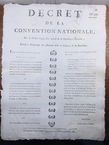 Gold And Silver Coin From 1793 Rare French Revolution Poster Puy De Dôme - Picture 1 of 5