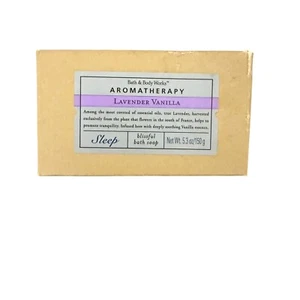 Bath & Body Works Aromatherapy Lavender Vanilla Sleep Blissful Soap Bar 5.3 READ - Picture 1 of 6