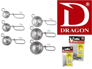 FLEXI JIG HEAD BALL Sinker Dragon CHEBURASHKA Drop Shot Weight Offset hook Perch - Picture 1 of 2