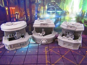 15pc Set of 3 Sci Fi Black Market Stalls, Wares, & Merchants Miniatures Mini Set - Picture 1 of 8