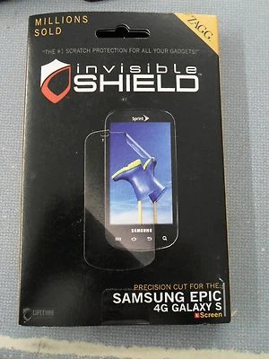 ZAGG InvisibleSHIELD For Samsung Epic 4G Galaxy S - Screen Protector Brand New - Image 1 of 2