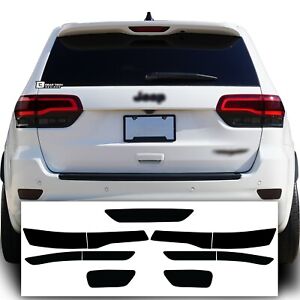 Fits 2014-2021 Jeep Grand Cherokee Tail Reflector Lights Overlay Tint Cover