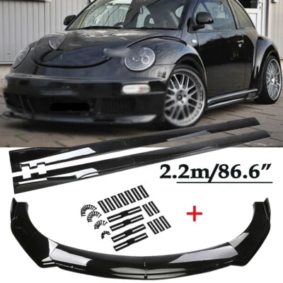 For Volkswagen Beetle Front Bumper Chin Lip Spoiler Splitter Side Skirt Body Kit - Image 1 of 4