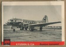 1956, Topps, Jets, #109 Ilyushin IL-12A, Russian transport, 16689
