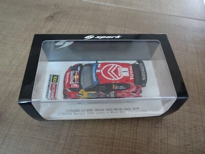 SPARK MODEL S5974 1:43 CITROEN C3 OGIER MONTE CARLO 2019 100TH VICTORY CITROEN - Photo 1/4
