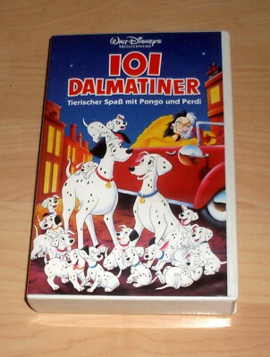 VHS Film - Walt Disneys Meisterwerke - 101 Dalmatiner Zeichentrick Videokassette - Bild 1 von 2