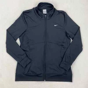 Nike Jacket Size Youth XL Black Zip Up Embroidered Swoosh Pockets Athletic Y2K - Picture 1 of 11