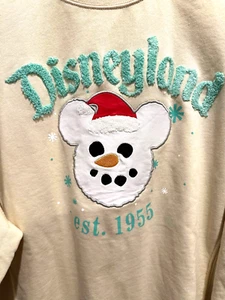 Sudadera Muñeco de Nieve Mickey Mouse Disney Parks Disneyland 2024 Adulto L Grande Nueva con Etiquetas - Imagen 1 de 4