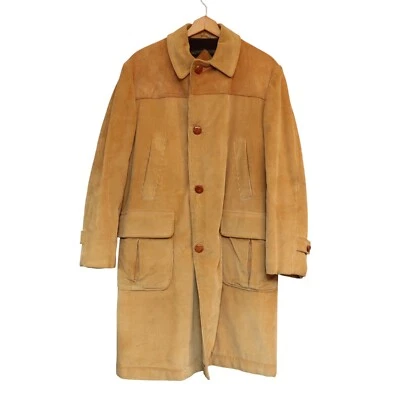 Vintage McGregor USA Corduroy Jacket Mens 42 Tan Flannel Sherpa Lined Farm - Image 1 of 4