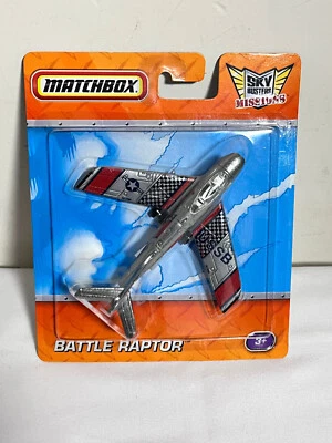 Réplica de avión Mattel Matchbox Sky Busters Missions Battle Raptor Foto 1 de 4