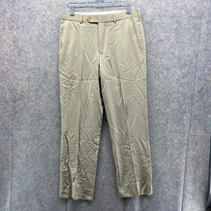 Brooks Brothers Pants Men 32x32 Khaki Chino Pleated Regent Tan Beige Trousers - Picture 1 of 12