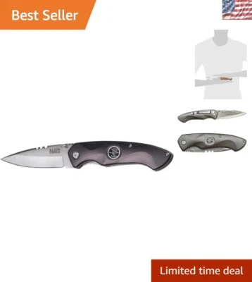 Cuchillo de bolsillo para electricista Klein 44201 - mango de aluminio moderno y cerradura de seguridad Foto 1 de 4